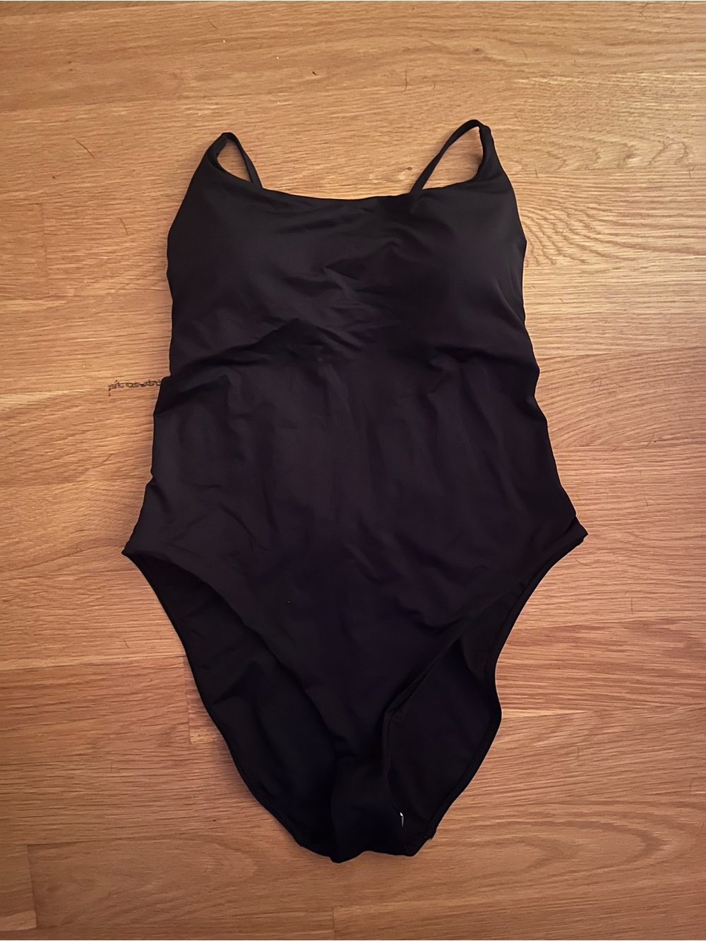 Everlane The String Black One-Piece Swimsuit - Women size L New With Tags